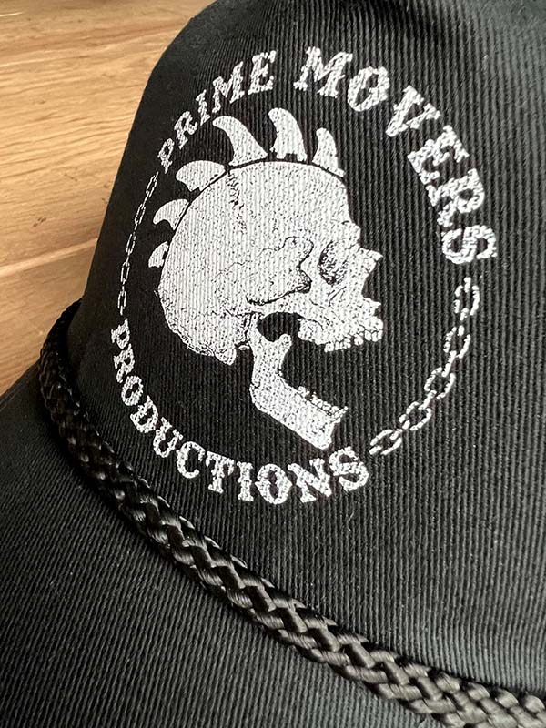 Prime Movers Black Trucker Rope Front Cap