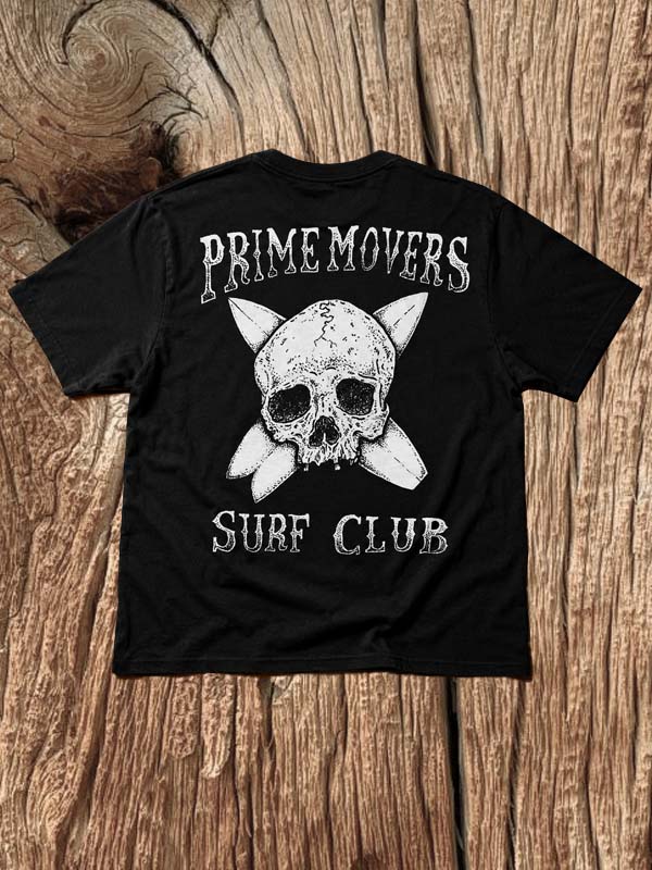 Prime Movers Black T-Shirt - Surf Club